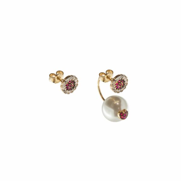 Orecchini Rue des Mille Donna GALACTICA in Argento Perla ORZ-013 M3 AU