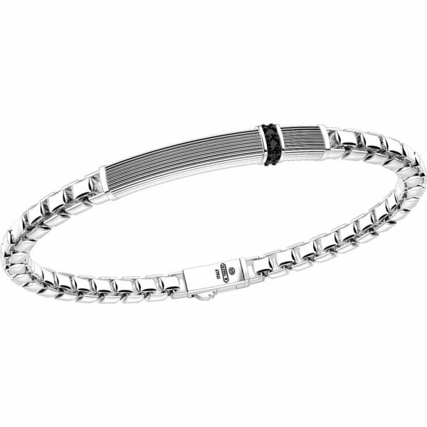 Bracciale Zancan Uomo Cosmopolitan in Argento Spinello EXB703-B