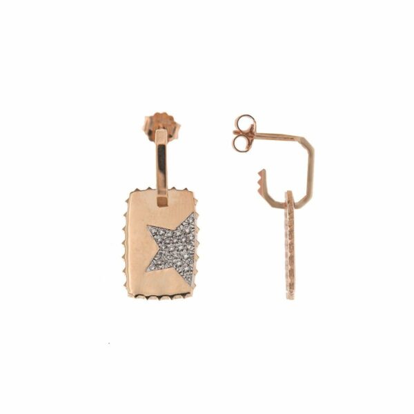 Mono orecchino Rue des Mille Donna MADLY in Argento Zircone ORZ-009 RT STE