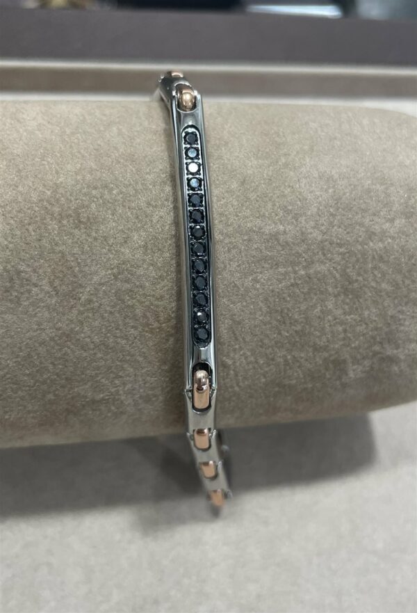 Bracciale Zancan Uomo Hi Teck in Acciaio Spinello EHB073
