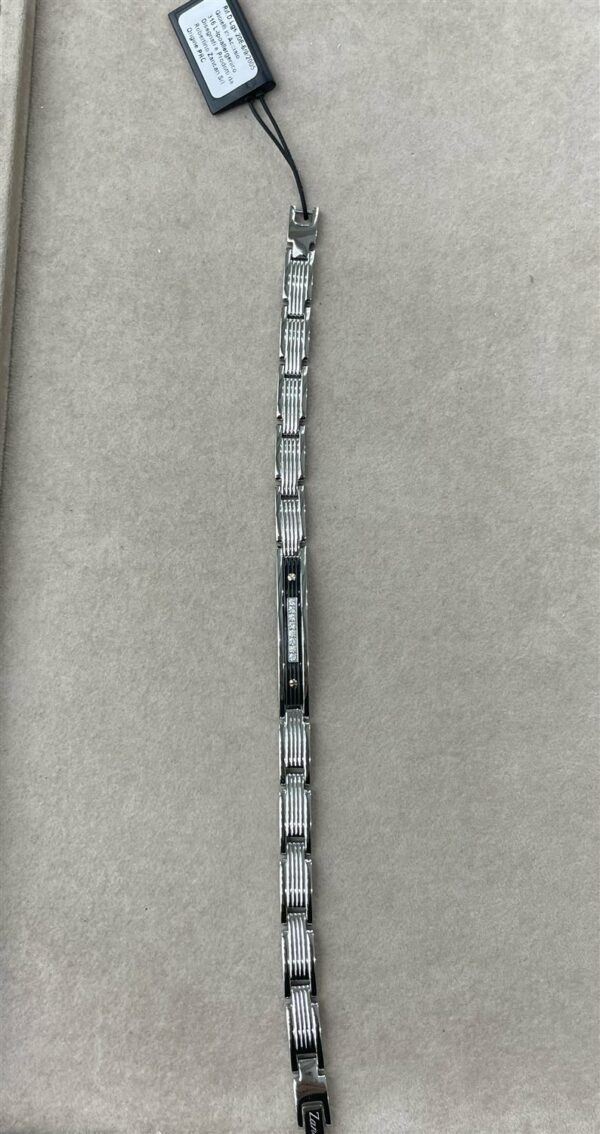 Bracciale Zancan Uomo in Acciaio Zircone EHB387