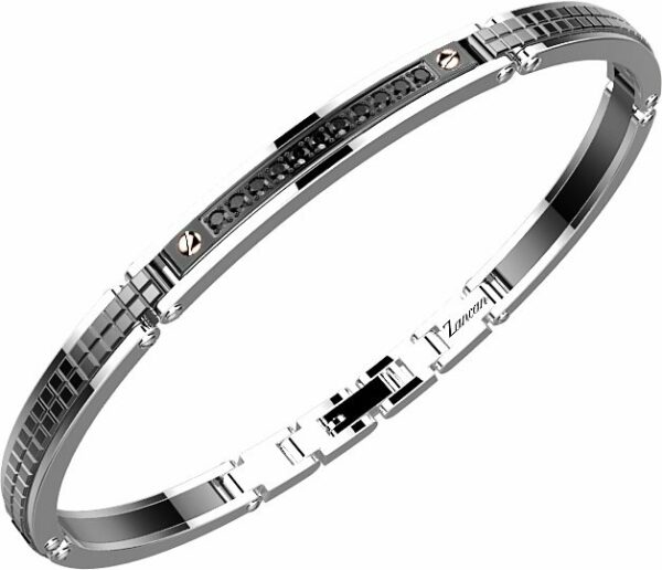 Bracciale Zancan Uomo Hi Teck in Acciaio Spinello EHB165