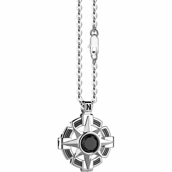 Collana Zancan Uomo cosmostone in Argento EXC626
