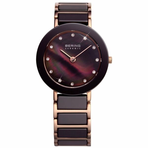 Orologio Bering Donna Ceramic Collection in Acciaio placcato oro rosa 11429-765