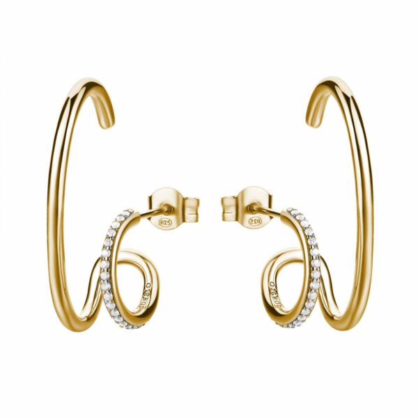 Orecchini Rosato Donna Bianca in Argento Zirconia RZBI77