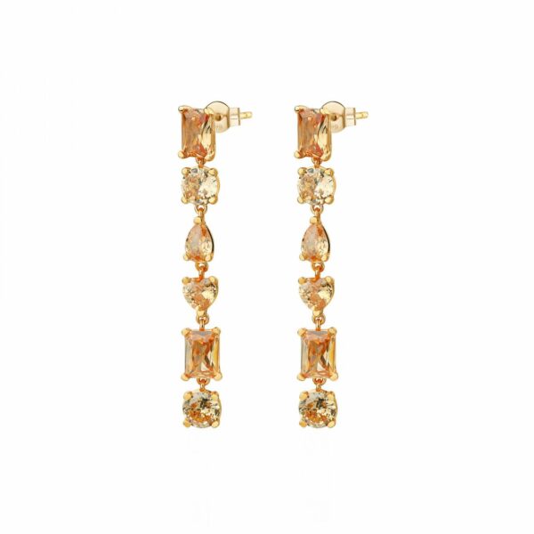 Orecchini Rosato Donna Gemma in Argento Zircone RZGE23
