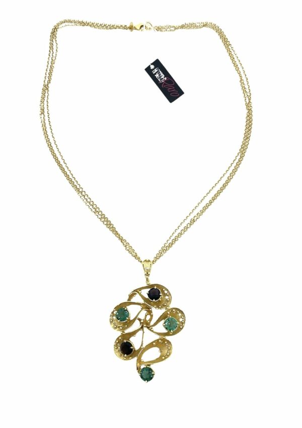 Collana Argento Raro Donna in Argento VERDE1