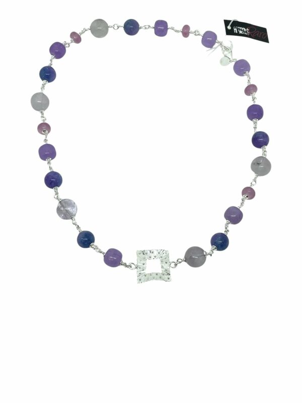 Collana Argento Raro Donna in Argento Ametista AC