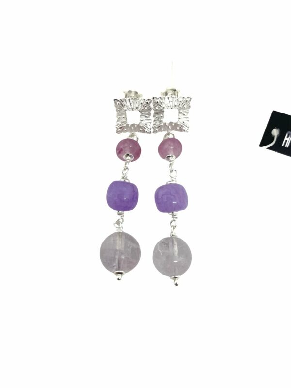 Orecchini Argento Raro Donna in Argento Ametista OA