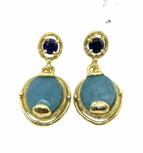 Orecchini Argento Raro Donna in Argento Pasta di turchese T2