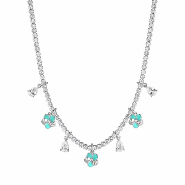 Collana Rosato Donna in Argento RZGA05