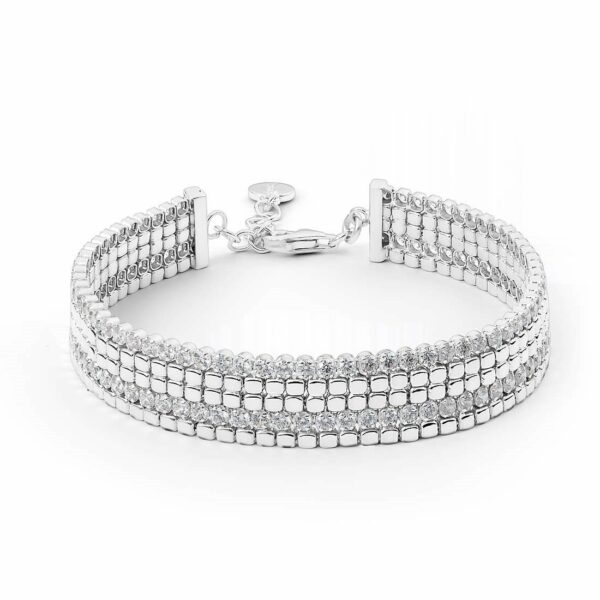 Bracciale Rosato Donna in Argento Zircone RZB034