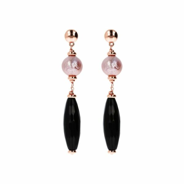 Orecchini Bronzallure Donna in Bronzo Onice WSBZ01540 BO
