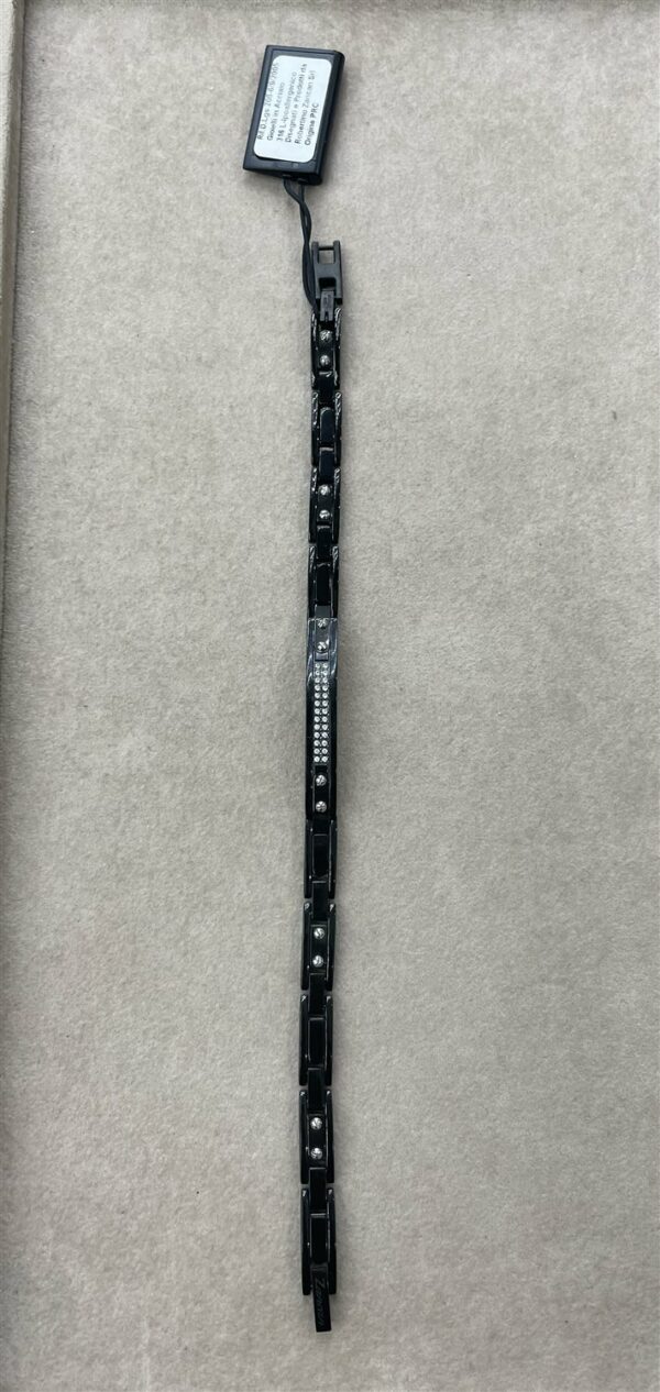 Bracciale Zancan Uomo Hi Teck in Acciaio Zircone EHB287