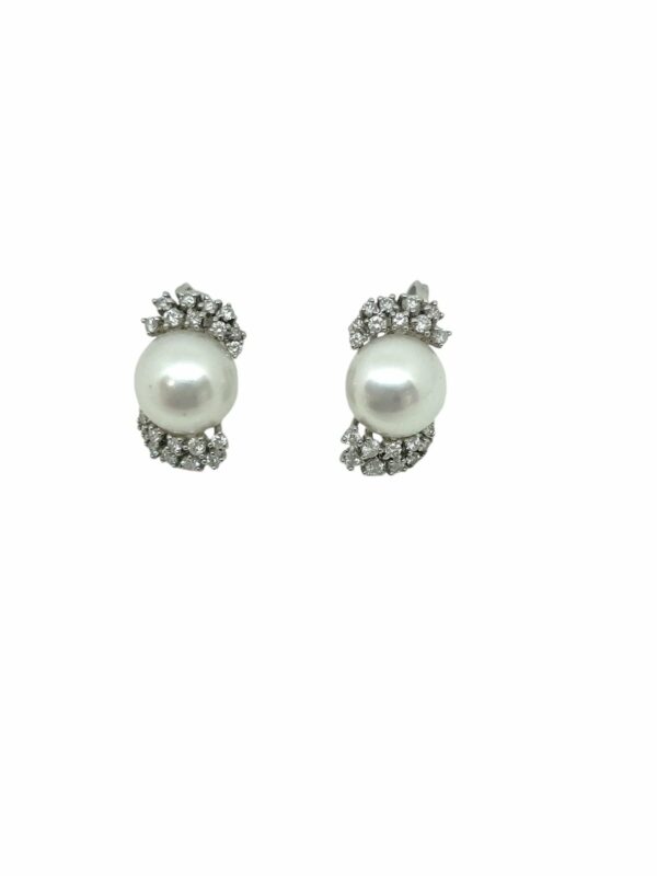 Orecchini Mikiko Donna in Oro bianco Perla MO1079O4FTBI085