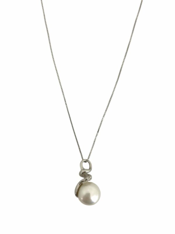 Collana Mikiko Donna in Oro bianco Perla MD0754O4FABI075