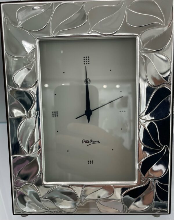 Orologio da tavolo Ottaviani in Argento 29712BN