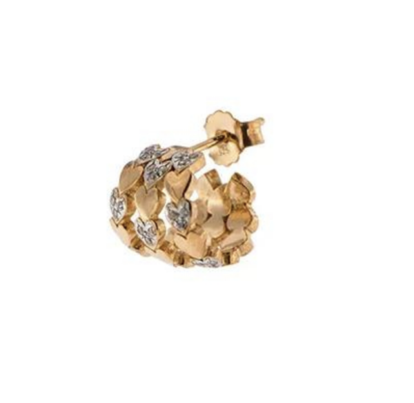 Orecchini Rue des Mille Donna Stardust Double in Argento ORZ-006 D1 3F CUO AU