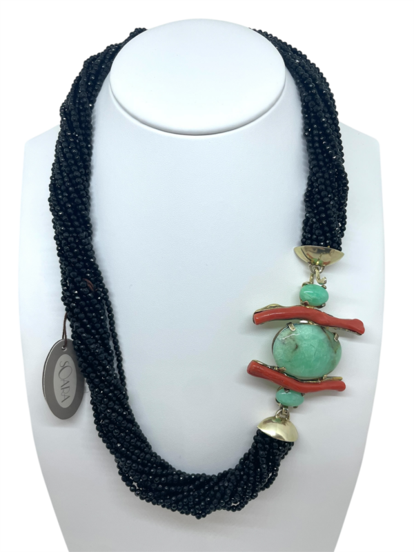 Collana Soara Donna in Argento Onice 2PDL083