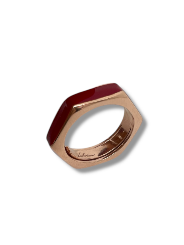 Anello Labrioro Donna in Argento 1097/R ROSSO