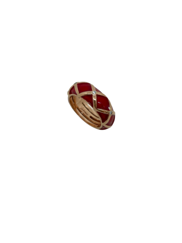 Anello Labrioro Donna in Argento 1114/R ROSSO
