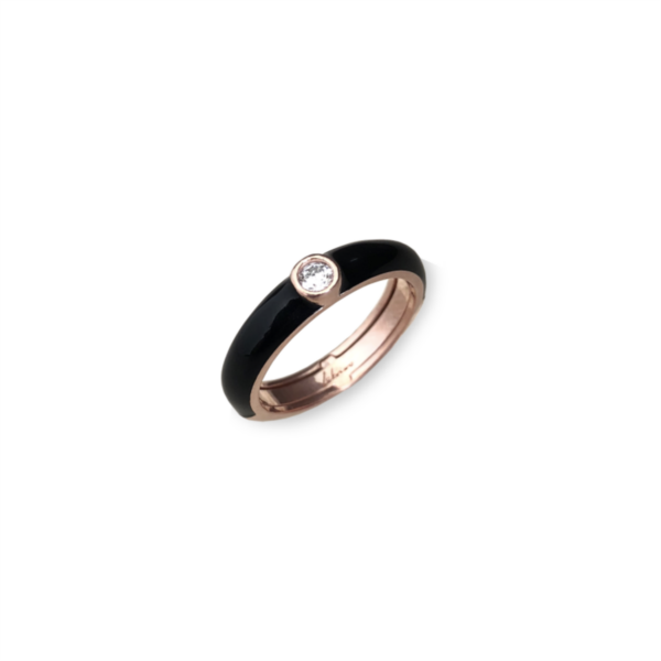 Anello Labrioro Donna in Argento 1032/R NERO