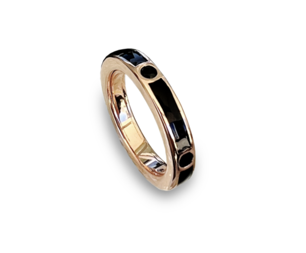 Anello Labrioro Donna in Argento 1064/R NERO