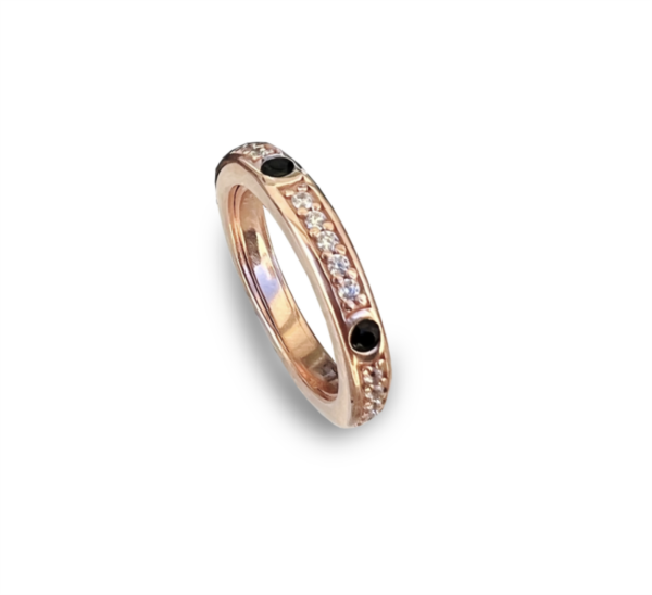 Anello Labrioro Donna in Argento 1063/R P. NERO