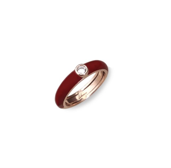 Anello Labrioro Donna in Argento 1117/R ROSSO