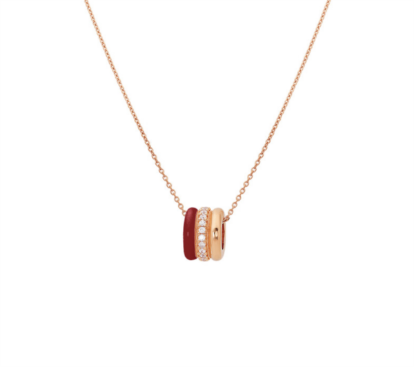Collana Labrioro Donna in Argento 3014/R ROSSO