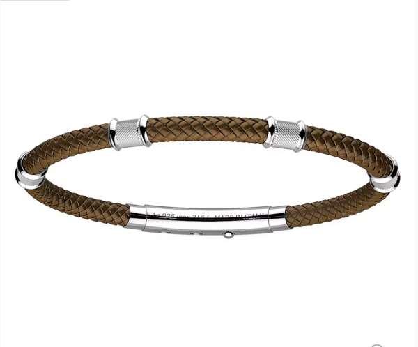 Bracciale Zancan Uomo  Robikevlar in Argento EXB585-MA