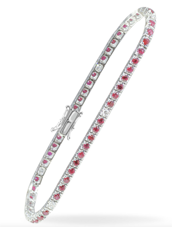 Bracciale I Gioielli del Sole Donna in Oro bianco Rubino BRV037RB-19