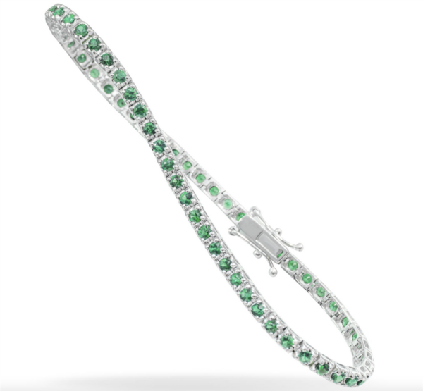 Bracciale I Gioielli del Sole Donna in Oro bianco Smeraldo BRV040S-18