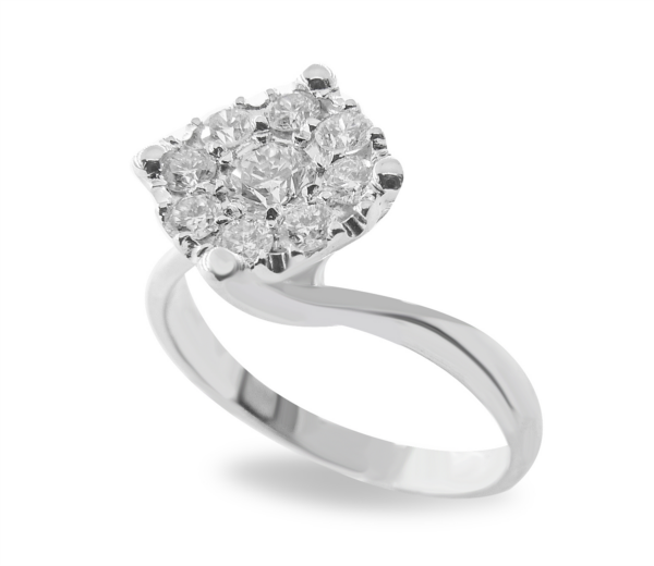 Anello I Gioielli del Sole Donna in Oro bianco Diamante ANV663