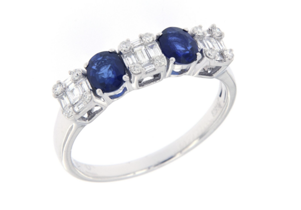 Anello I Gioielli del Sole Donna in Oro bianco Zaffiro RR4081Z