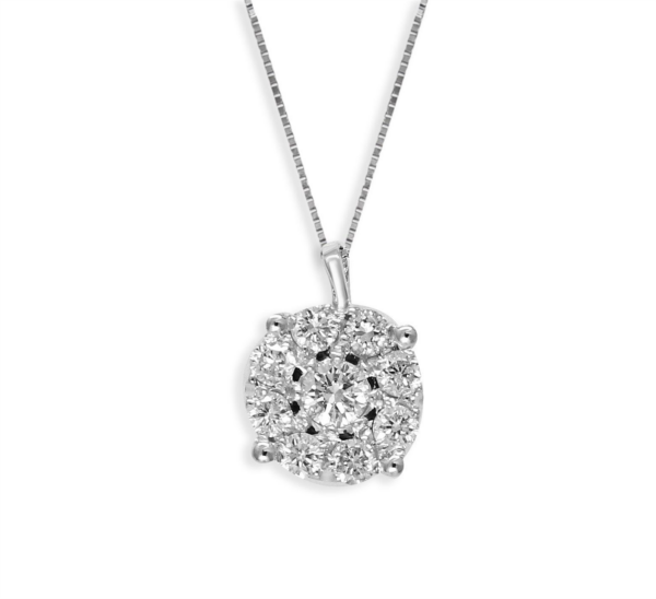 Collana I Gioielli del Sole Donna in Oro bianco Diamante CLV086