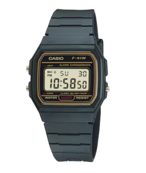 Orologio Casio Donna in Acciaio F-91WG-9QDF