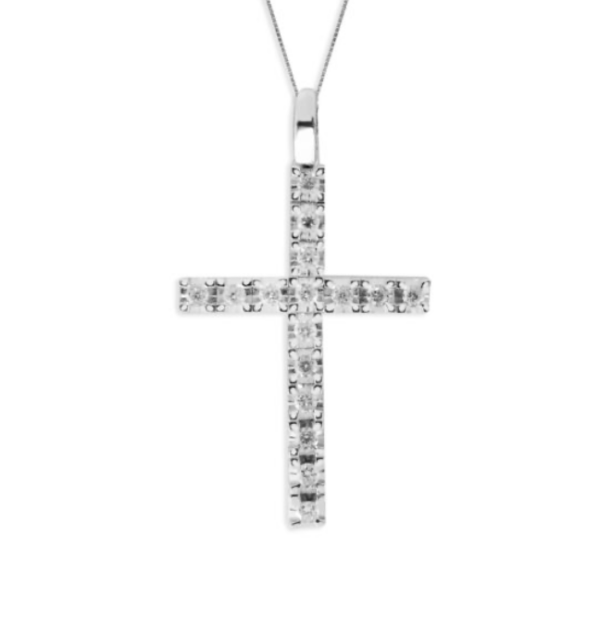 Collana I Gioielli del Sole Donna in Oro bianco Diamante CLF29B-020