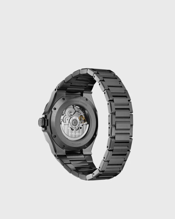 Orologio D1 Milano Uomo Gun Metal Skeleton 41,5 mm in Acciaio D1-SKBJ11 - immagine 3