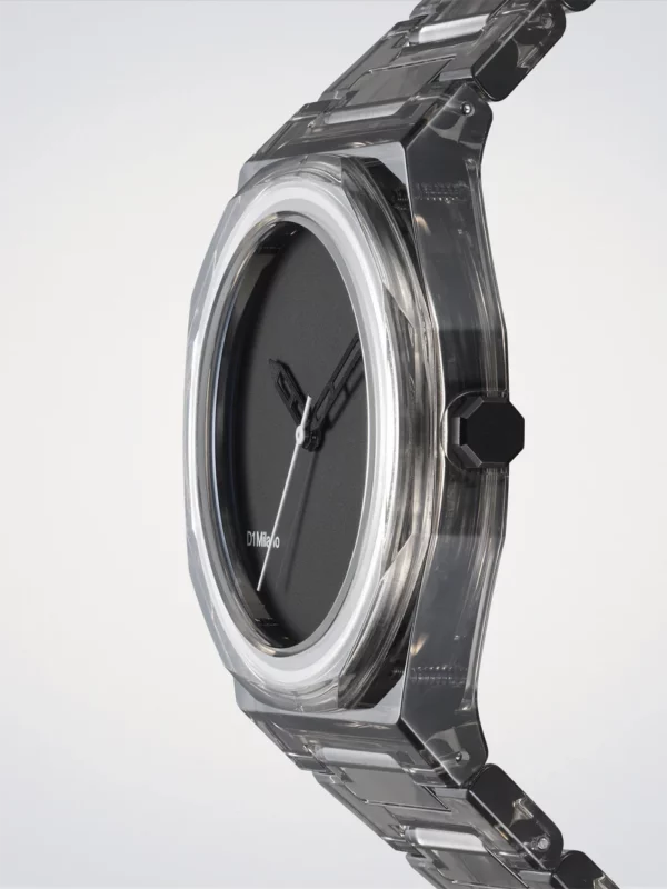 Orologio D1 Milano Exp_Black in Plastica D1-NYBJ02 - immagine 3