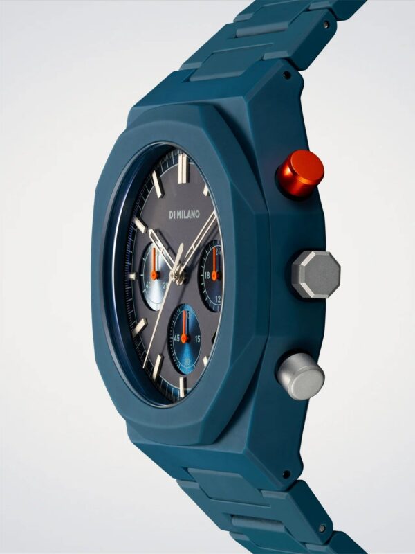 Orologio D1 Milano Uomo Neptune Blue 40,5mm in Policarbonato D1-PHBJ09 - immagine 2