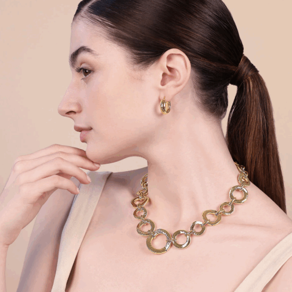 Collana Etrusca Donna in Bronzo WSET00737.YG - immagine 3