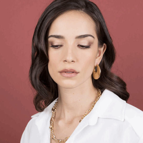 Orecchini Etrusca Donna in Bronzo WSET00660 - immagine 3