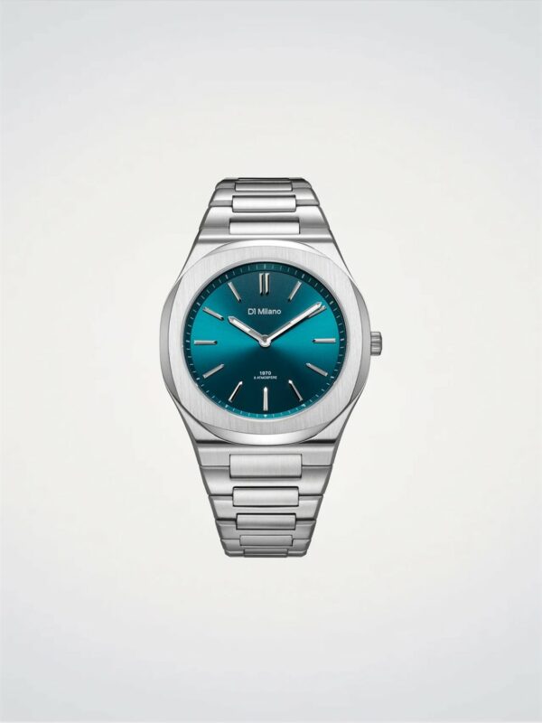 Orologio D1 Milano Groovy Green Ultra Thin 39 mm in Acciaio D1-UHBJ03