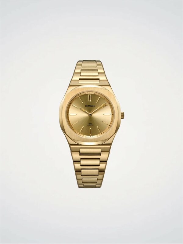 Orologio D1 Milano Donna Gold Mellow Ultra Thin 34 mm in Acciaio D1-UHBL02