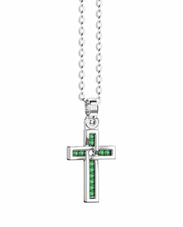 Collana Zancan Uomo Hi Teck in Argento ESC216-VE