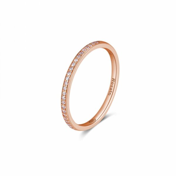 Anello Rosato Donna Allegra in Argento Zirconia RZA030B