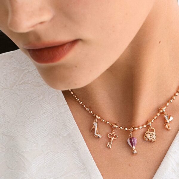Charm Rosato Donna Storie in Argento RZ260 - immagine 4