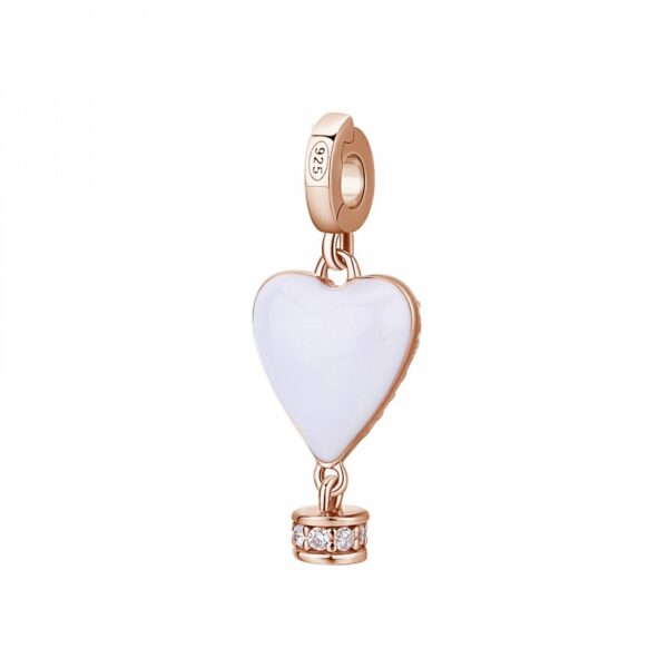Charm Rosato Donna in Argento Zirconia RZLE064