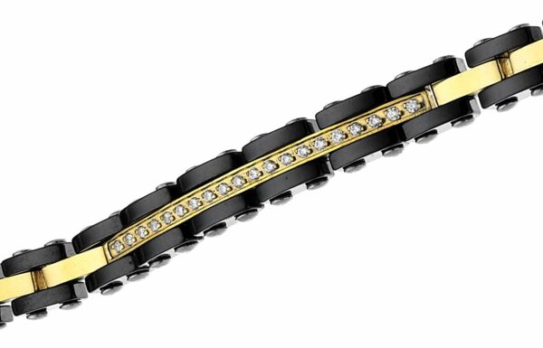 Bracciale Zancan Uomo in Acciaio Zirconia UHB055